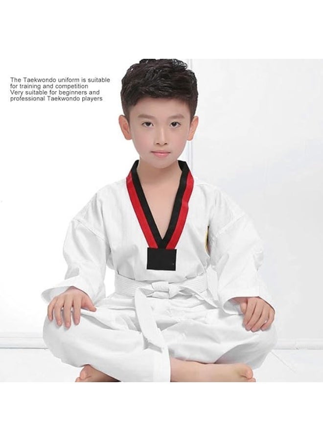 Arabest Taekwondo Suit,Brazilian BJJ Gi Jiu Jitsu Gi for Child Kids Gi Uniform Durable Pant & Jacket,Sports Training Clothes Parts (Height: 123-133CM) - Image 3